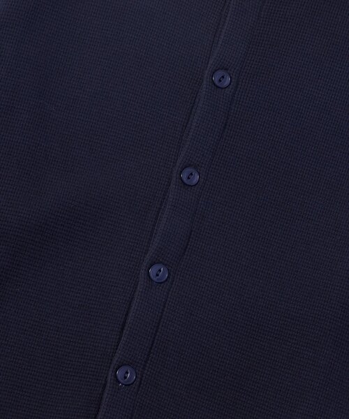 WHO'S WHO gallery（フーズフーギャラリー）の「Sourcreamワッフルカーデ（カーディガン/ボレロ・メンズ・ネイビー/ブラック・SMALL/MEDIUM）」の9枚目の写真