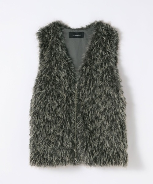 セール】MIXカラーファーベスト/593633（ベスト）｜JEANASIS