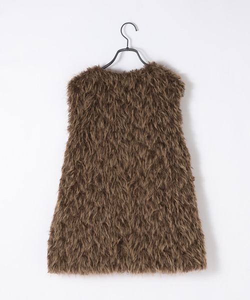 JEANASIS（ジーナシス）の「MIXカラーファーベスト/593633（ベスト