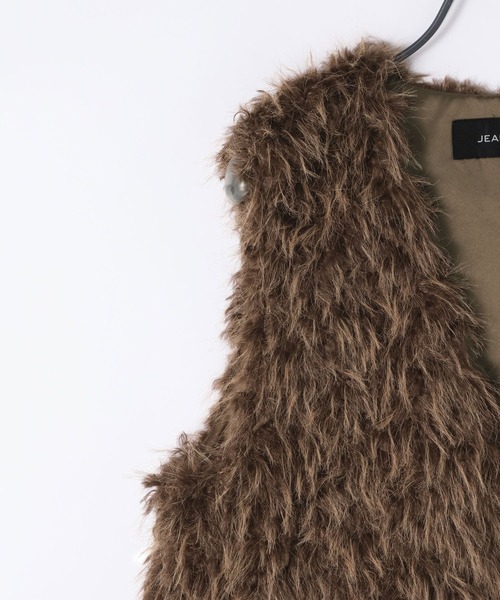 JEANASIS MIXカラーファーベスト グレー 完売品 JEANASIS｜MIXカラーファーベスト | Rakuten Fashion(楽天ファッション