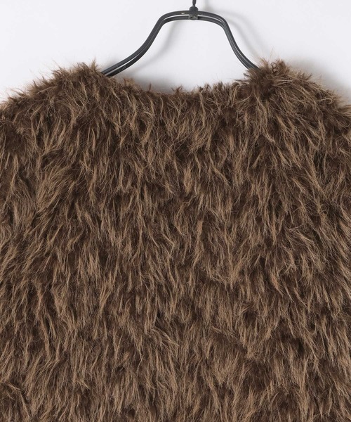 JEANASIS（ジーナシス）の「MIXカラーファーベスト/593633（ベスト