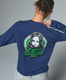 X-girl｜エックスガールのTシャツ/カットソー（ブルー・ネイビー/青色