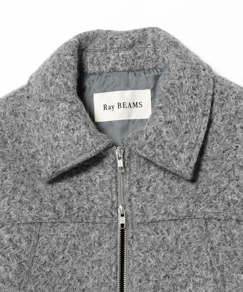 Ray BEAMS(レイビームス)の「ループ シャギー ジップ ブルゾン(ブルゾン・レディース・ライトグレー/ブラック・0/1)」の12枚目の写真