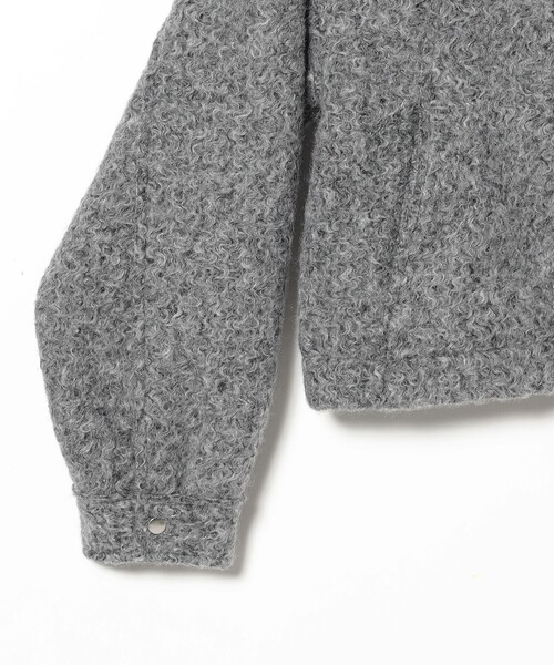 Ray BEAMS(レイビームス)の「ループ シャギー ジップ ブルゾン(ブルゾン・レディース・ライトグレー/ブラック・0/1)」の13枚目の写真