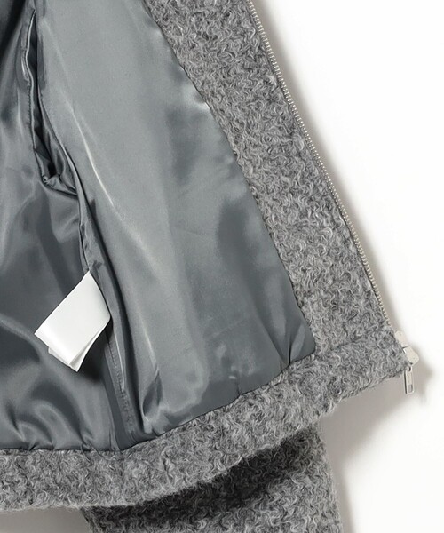 Ray BEAMS(レイビームス)の「ループ シャギー ジップ ブルゾン(ブルゾン・レディース・ライトグレー/ブラック・0/1)」の14枚目の写真