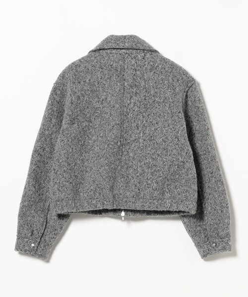 Ray BEAMS(レイビームス)の「ループ シャギー ジップ ブルゾン(ブルゾン・レディース・ライトグレー/ブラック・0/1)」の15枚目の写真