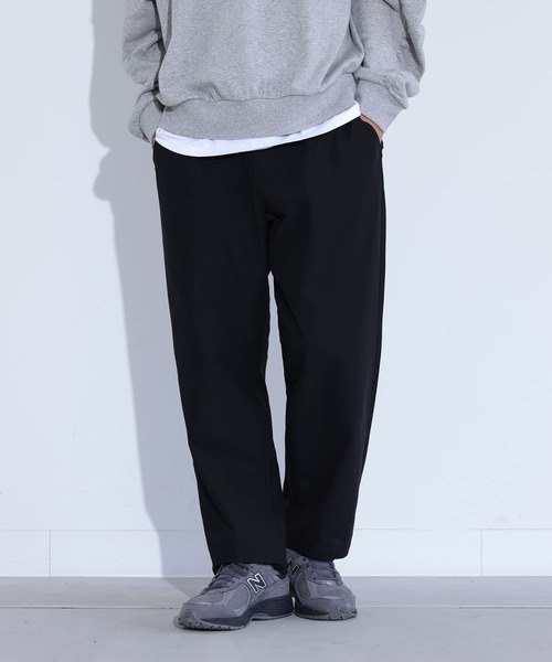 MDR(エムディアール)の「カットジョーゼットタックワイドテーパードパンツ【セットアップ対応】(その他パンツ・メンズ・ベージュ/ブラック/チャコール・L/M)」の2枚目の写真