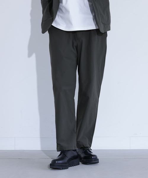 MDR(エムディアール)の「カットジョーゼットタックワイドテーパードパンツ【セットアップ対応】(その他パンツ・メンズ・ベージュ/ブラック/チャコール・L/M)」の19枚目の写真