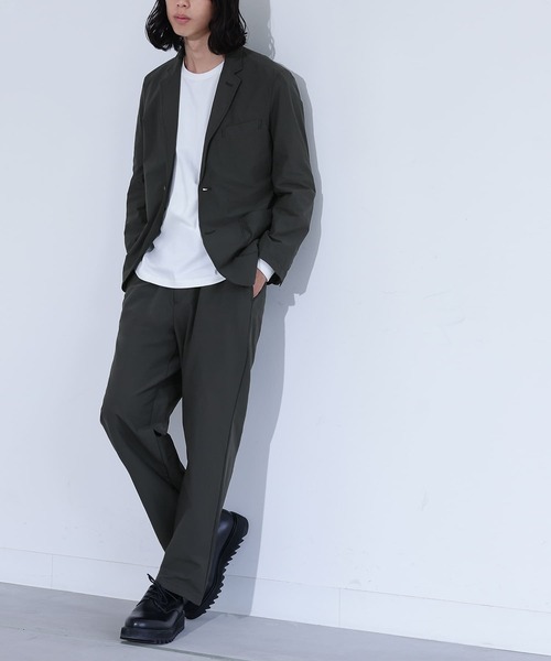 MDR(エムディアール)の「カットジョーゼットタックワイドテーパードパンツ【セットアップ対応】(その他パンツ・メンズ・ベージュ/ブラック/チャコール・L/M)」の20枚目の写真