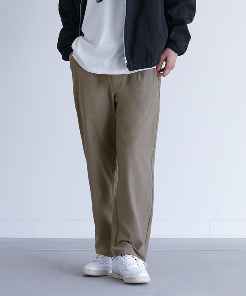 MDR(エムディアール)の「カットジョーゼットタックワイドテーパードパンツ【セットアップ対応】(その他パンツ・メンズ・ベージュ/ブラック/チャコール・L/M)」の22枚目の写真