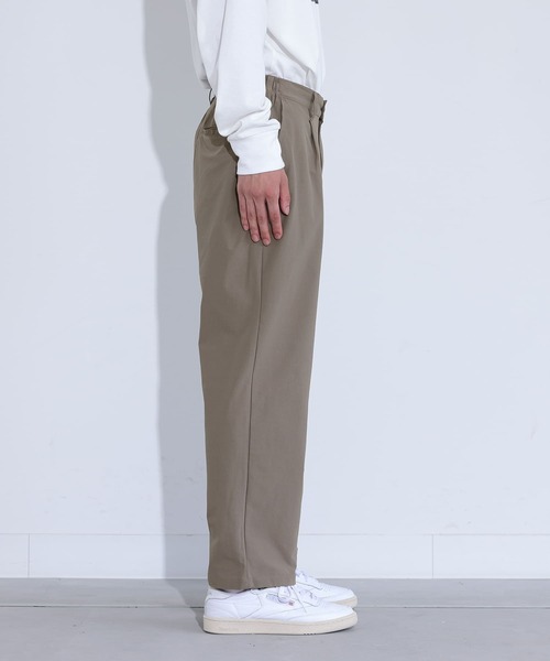 MDR(エムディアール)の「カットジョーゼットタックワイドテーパードパンツ【セットアップ対応】(その他パンツ・メンズ・ベージュ/ブラック/チャコール・L/M)」の15枚目の写真