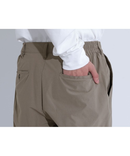 MDR(エムディアール)の「カットジョーゼットタックワイドテーパードパンツ【セットアップ対応】(その他パンツ・メンズ・ベージュ/ブラック/チャコール・L/M)」の6枚目の写真