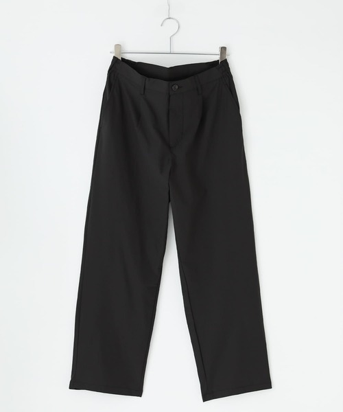 MDR(エムディアール)の「カットジョーゼットタックワイドテーパードパンツ【セットアップ対応】(その他パンツ・メンズ・ベージュ/ブラック/チャコール・L/M)」の4枚目の写真