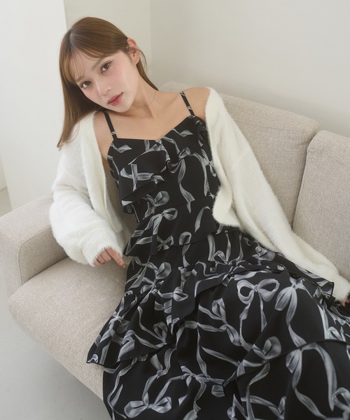 Ambre Neige(Aul[W)raffle ribbon camisole onepiece / bt{L~s[X(s[X)