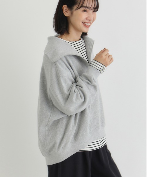 セール】【HONEYSUCKLE ROSE】ハーフジップスウェットプルオーバー