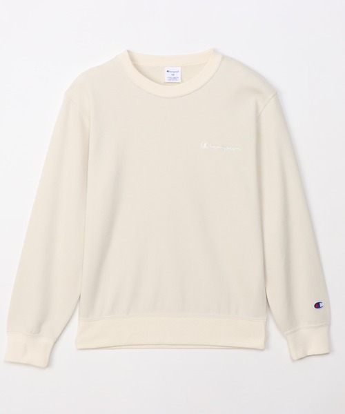 Champion(チャンピオン)の「チャンピオン チャンピオン スウェットトレーナー Champion CREW NECK SWEAT(スウェット・キッズ・ダークブルー/ライトベージュ/ブラック/オレンジ・160cm/150cm/140cm/130cm/120cm/110cm/100cm)」の3枚目の写真