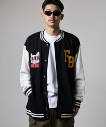 FUNALIVE（ファンアライブ）の「キングサイズ フレンチブル ワッペン裏毛スタジャン unisex（スタジャン・メンズ）」