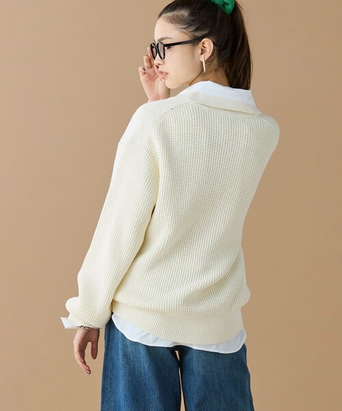 ワッフルニットポロセーター（ニット/セーター）｜LACOSTE（ラコステ