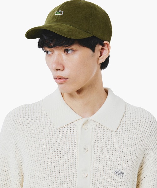 LACOSTE(ラコステ)の「ワッフルニットポロセーター(ニット/セーター・メンズ・ネイビー/キャメル/オフホワイト/グレー・4/5/2/3)」の6枚目の写真