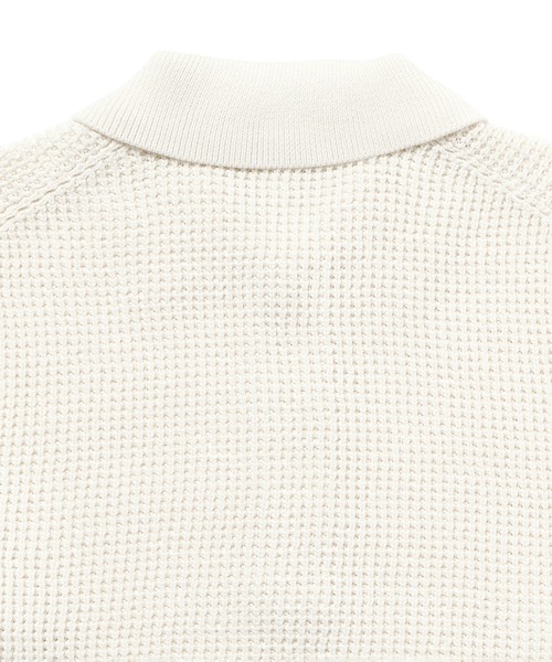 LACOSTE(ラコステ)の「ワッフルニットポロセーター(ニット/セーター・メンズ・ネイビー/キャメル/オフホワイト/グレー・4/5/2/3)」の12枚目の写真