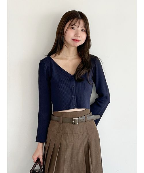 フレアスリーブショートカーディガン（カーディガン/ボレロ）｜SNIDEL