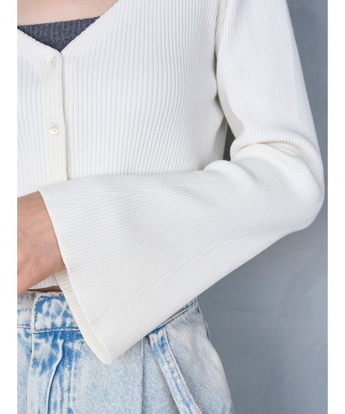 フレアスリーブショートカーディガン（カーディガン/ボレロ）｜SNIDEL