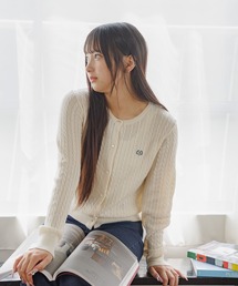 GLOBAL WORK(グローバルワーク)のロゴ刺繍着回しカーディガン/AND YUA ANY/593395(カーディガン/ボレロ)
