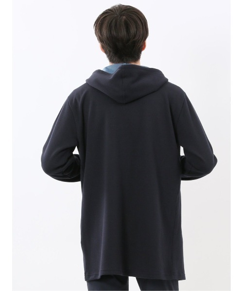 TAKA-Q(タカキュー)の「【羽織り ボタン無し】タカキュー ダブルフェイスカノコ フーディガン(パーカー・メンズ・ネイビー/グレー系その他2・MEDIUM/LARGE/X-LARGE)」の17枚目の写真