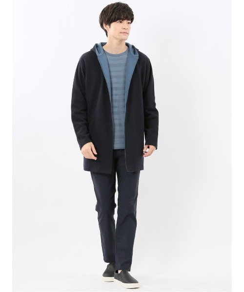 TAKA-Q(タカキュー)の「【羽織り ボタン無し】タカキュー ダブルフェイスカノコ フーディガン(パーカー・メンズ・ネイビー/グレー系その他2・MEDIUM/LARGE/X-LARGE)」の19枚目の写真