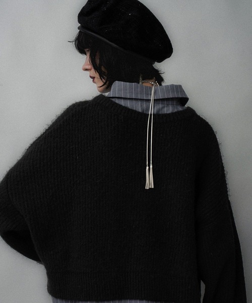 【値下げ日曜まで】ニット セーター シャツドッキングVネックニット(HARE) シャツドッキングVネックニット(HARE)（ニット/セーター）｜HARE（ハレ