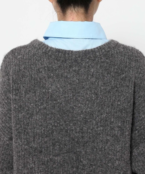 HARE（ハレ）の「シャツドッキングVネックニット(HARE)（ニット/セーター・レディース・ブラック/グレー/ネイビー/ピンク・FREE）」の10枚目の写真