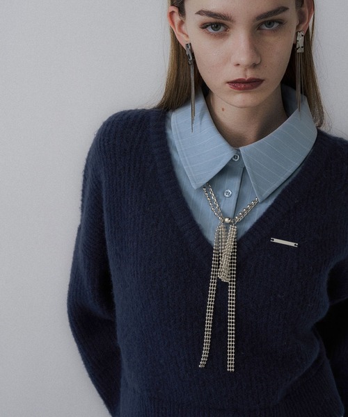 シャツドッキングVネックニット(HARE)（ニット/セーター）｜HARE（ハレ