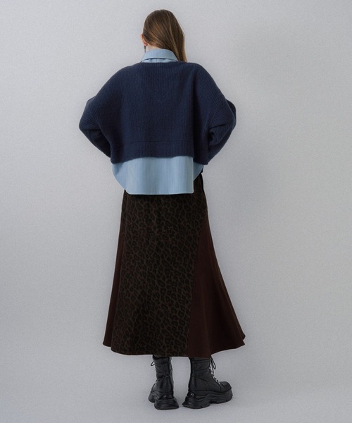 シャツドッキングVネックニット(HARE)（ニット/セーター）｜HARE（ハレ