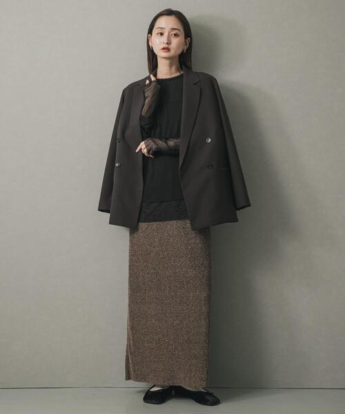 SENSE OF PLACE by URBAN RESEARCH（センスオブプレイスバイアーバンリサーチ）の「ベロアスクエアフラットシューズ（バレエシューズ・レディース・ブラウン/ブラック/グレー・LARGE/SMALL/MEDIUM）」の6枚目の写真