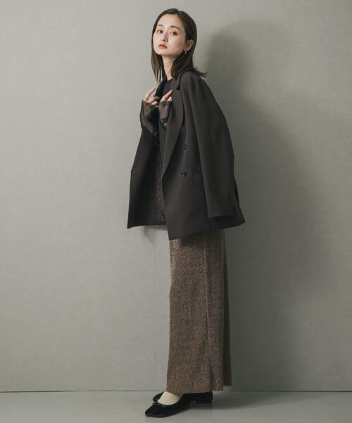 SENSE OF PLACE by URBAN RESEARCH（センスオブプレイスバイアーバンリサーチ）の「ベロアスクエアフラットシューズ（バレエシューズ・レディース・ブラウン/ブラック/グレー・LARGE/SMALL/MEDIUM）」の7枚目の写真