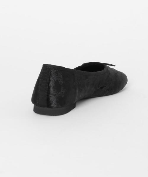 SENSE OF PLACE by URBAN RESEARCH（センスオブプレイスバイアーバンリサーチ）の「ベロアスクエアフラットシューズ（バレエシューズ・レディース・ブラウン/ブラック/グレー・LARGE/SMALL/MEDIUM）」の9枚目の写真