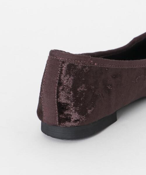 SENSE OF PLACE by URBAN RESEARCH（センスオブプレイスバイアーバンリサーチ）の「ベロアスクエアフラットシューズ（バレエシューズ・レディース・ブラウン/ブラック/グレー・LARGE/SMALL/MEDIUM）」の16枚目の写真