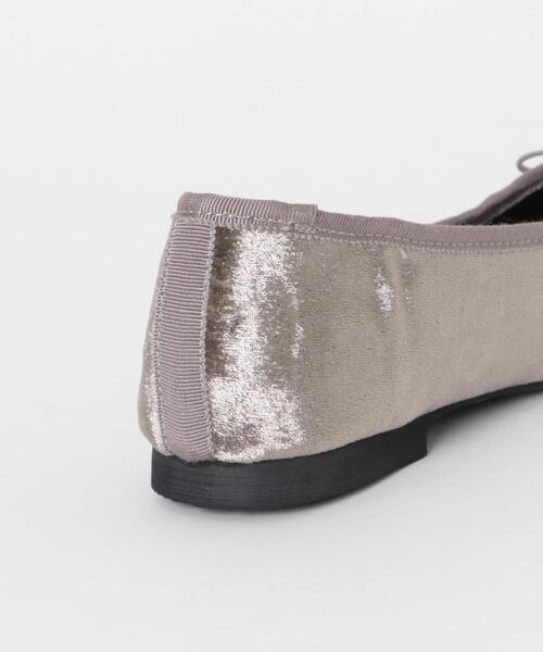 SENSE OF PLACE by URBAN RESEARCH（センスオブプレイスバイアーバンリサーチ）の「ベロアスクエアフラットシューズ（バレエシューズ・レディース・ブラウン/ブラック/グレー・LARGE/SMALL/MEDIUM）」の22枚目の写真