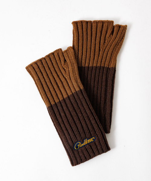 PENDLETON（ペンドルトン）の「【PENDLETON / ペンドルトン】PDT-LOGO WPN KNIT GLOVE / ロゴ ニットグローブ（手袋・メンズ・チャコールグレー/ブラウン・フリー）」の10枚目の写真