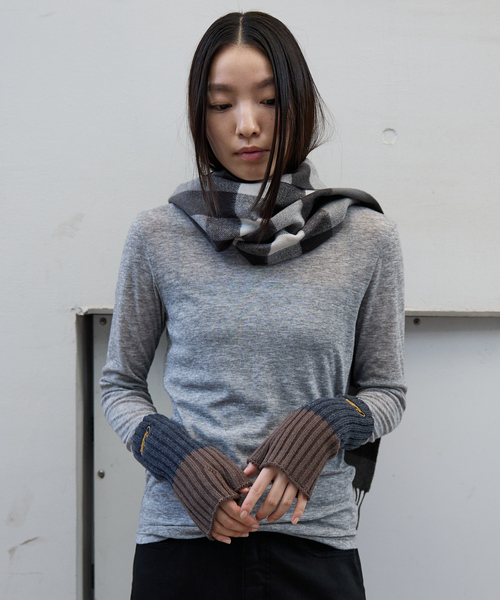 PENDLETON（ペンドルトン）の「【PENDLETON / ペンドルトン】PDT-LOGO WPN KNIT GLOVE / ロゴ ニットグローブ（手袋・メンズ・チャコールグレー/ブラウン・フリー）」の12枚目の写真
