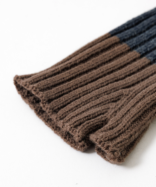 PENDLETON（ペンドルトン）の「【PENDLETON / ペンドルトン】PDT-LOGO WPN KNIT GLOVE / ロゴ ニットグローブ（手袋・メンズ・チャコールグレー/ブラウン・フリー）」の6枚目の写真