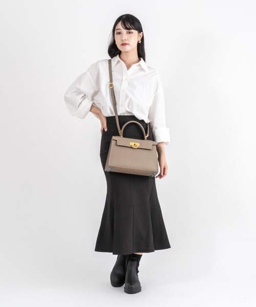 セール】【CARBOTTI/カルボッティ】2WAY レザー ハンドバッグ