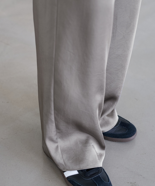 FRAMeWORK（フレームワーク）の「サテンイージーパンツ（その他パンツ・レディース・チャコールグレー/ネイビー・38/36）」の13枚目の写真