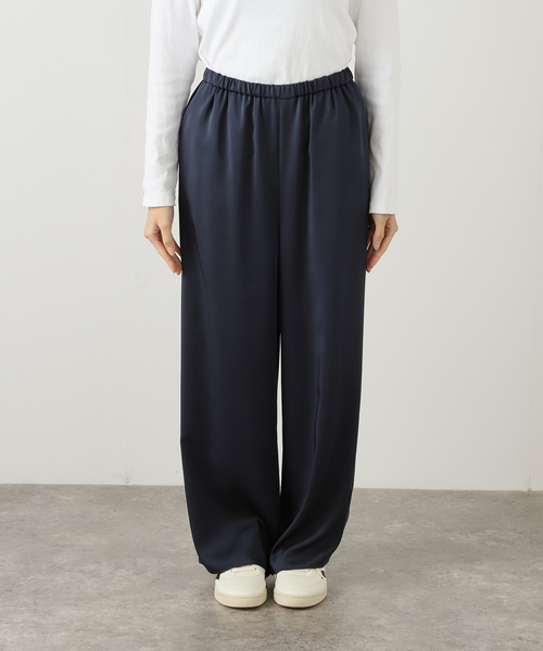 FRAMeWORK（フレームワーク）の「サテンイージーパンツ（その他パンツ・レディース・チャコールグレー/ネイビー・38/36）」の19枚目の写真