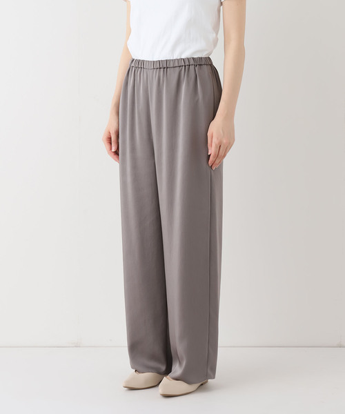 FRAMeWORK（フレームワーク）の「サテンイージーパンツ（その他パンツ・レディース・チャコールグレー/ネイビー・38/36）」の6枚目の写真