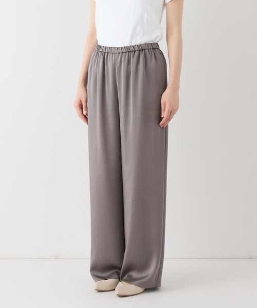 FRAMeWORK（フレームワーク）の「サテンイージーパンツ（その他パンツ・レディース・チャコールグレー/ネイビー・38/36）」の5枚目の写真