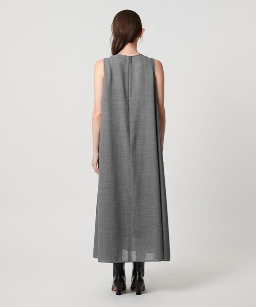 UNITED ARROWS(ユナイテッドアローズ)の「ツイル ビエラ プリーツ ワンピース ‐ウォッシャブル‐(ワンピース・レディース・ブラック/ダークグレー・FREE)」の10枚目の写真