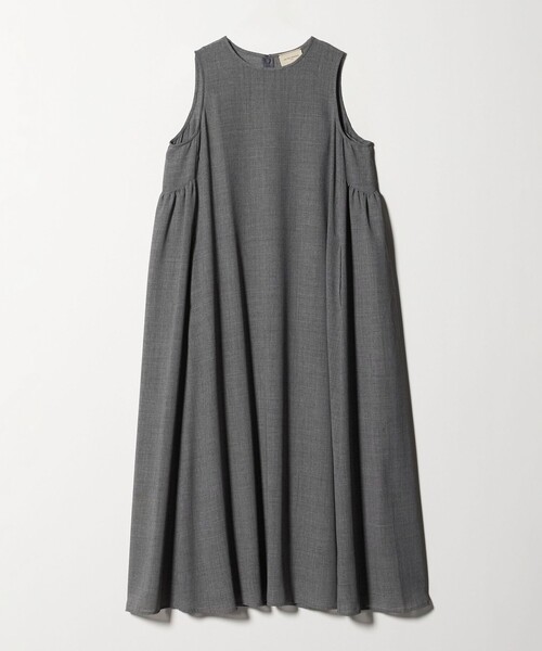 UNITED ARROWS(ユナイテッドアローズ)の「ツイル ビエラ プリーツ ワンピース ‐ウォッシャブル‐(ワンピース・レディース・ブラック/ダークグレー・FREE)」の11枚目の写真