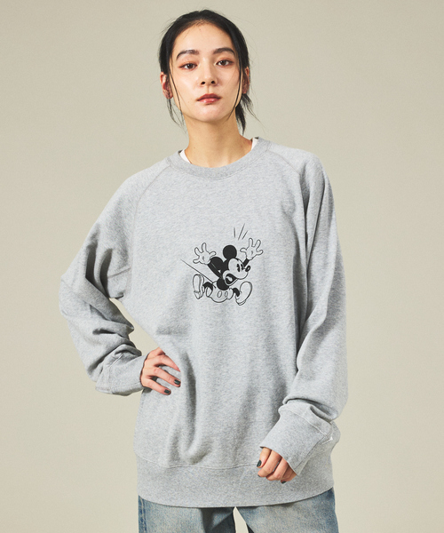 ABAHOUSE（アバハウス）の「【MICKEY × DISCUS ATHLETIC / ミッキー × ディスカス アスレチック】コラボ プリント裏毛クルースウェット / 5487-6670 / ユニセックス（スウェット・メンズ・ホワイト/グレー/ホワイト系その他2/ホワイト系その他3/グレー系その他2/グレー系その他3/グレー系その他/ホワイト系その他・M/L）」の7枚目の写真