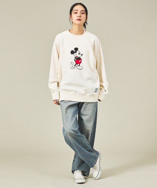 スポーツ選手 Mickey Unisex Football Mickey Mouse Vintage style print T-shirt